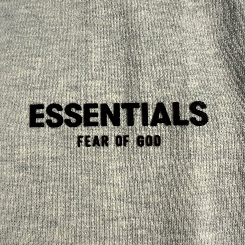 Fear of God Essentials Hoodie Grey Light Oatmeal Size Large - Picture 4 of 16